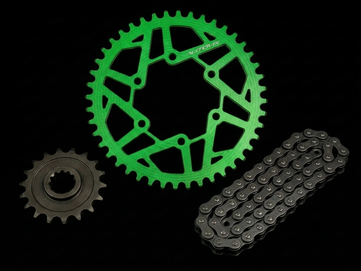 Dominor 400 high performance aluminium sprocket full kit